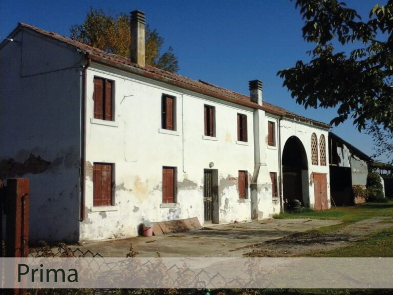 Nido in fattoria. Prospetto frontale prima della ristrutturazione